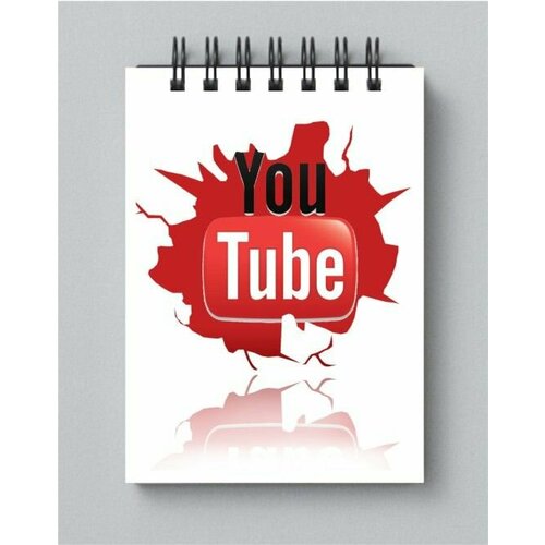 Блокнот YouTube/ Ютуб №4, А5 бокс youtube ютуб 4 ваша картинка