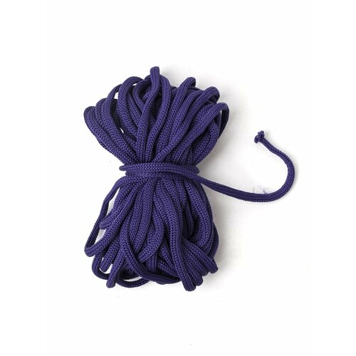 Шнур цветной 4 мм (9,5м), кисея, синий