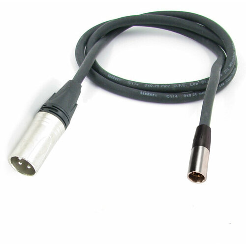 Аудио кабель mini XLR - XLR (M) - 3 pin , длина 3 метра