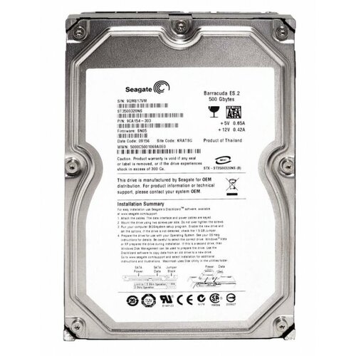 Жесткий диск Seagate ST3500320NS 500Gb SATAII 35 HDD 617000₽