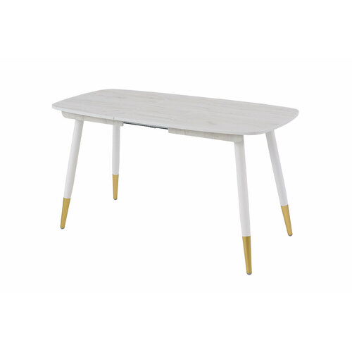 Стол раскладной ЛДСП № 4 Дуб Крафт Белый 120(155)х80(35)