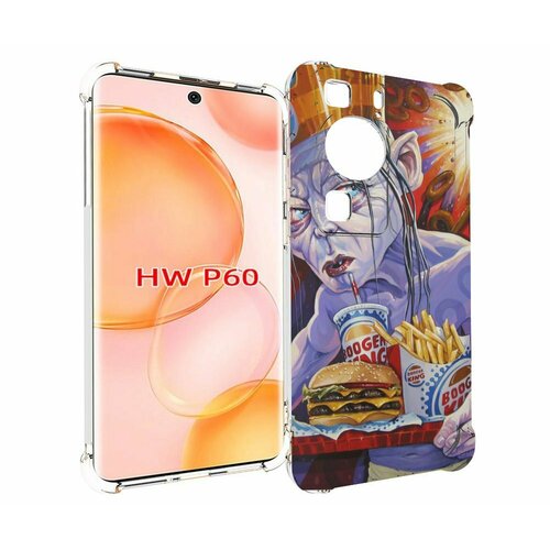 Чехол MyPads любитель бургер кинга для Huawei P60 задняя-панель-накладка-бампер чехол mypads любитель бургер кинга для huawei mate 40 pro plus задняя панель накладка бампер