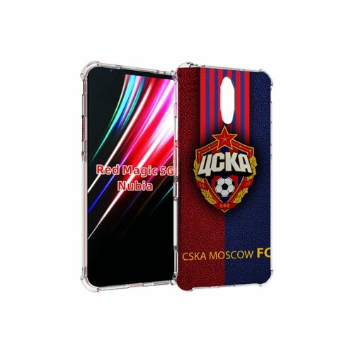 Чехол MyPads фк цска для ZTE Nubia Red Magic 1 5G задняя-панель-накладка-бампер