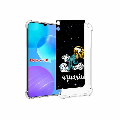 Чехол MyPads знак зодиака водолей 2 для Huawei Honor 30 Lite задняя-панель-накладка-бампер