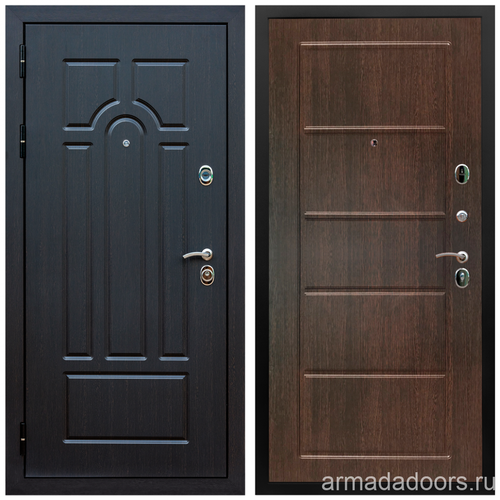 Входная дверь Армада Эврика МДФ 10 мм ФЛ-58 Венге; МДФ 6 мм ФЛ-39 Венге