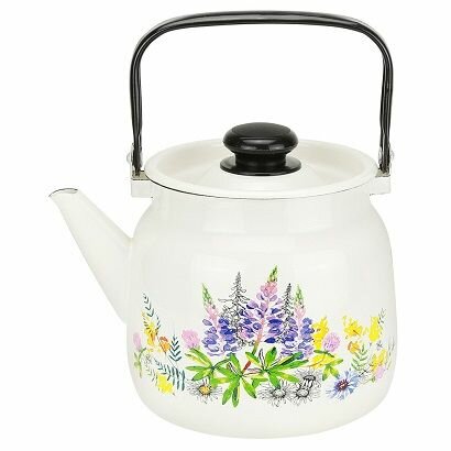 фото Чайник 3,5 л С-2713П2/4Жм, Люпины, жемчужный Л