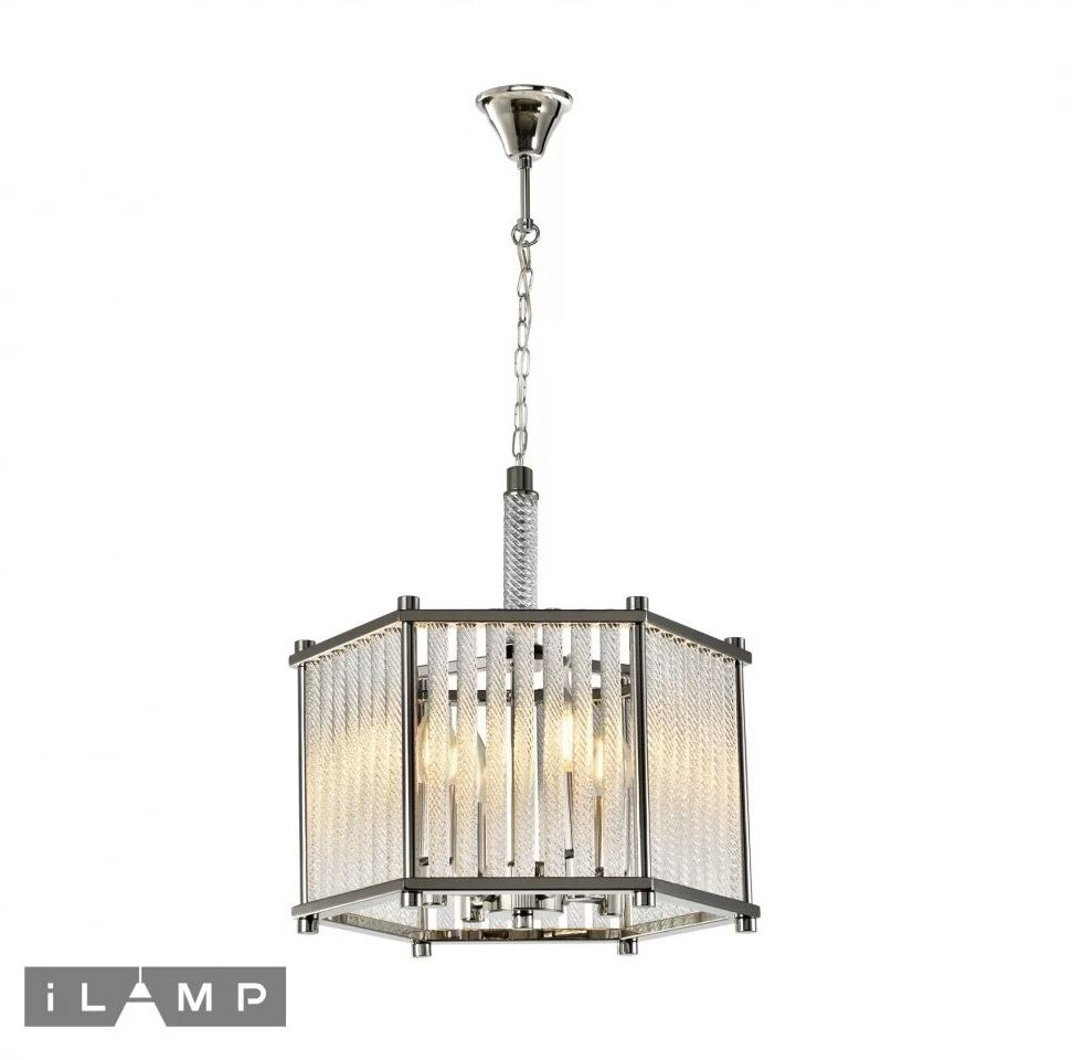Люстра, потолочный светильник, iLamp P9509-4 NIC Подвесные люстры, стиль: Модерн, E14