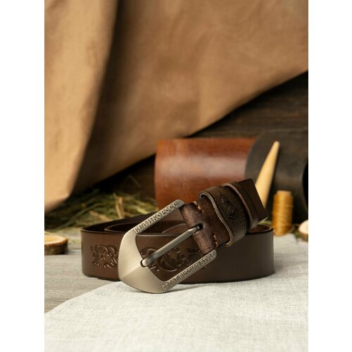 фото Ремень великоросс, размер 130, серый