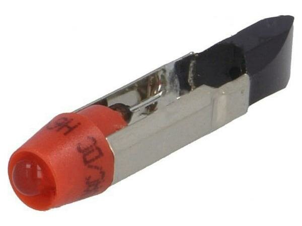 фото Лампочка CML MICROCIRCUITS 1505135UR3, Лампочка LED, красный, T5,5, 24ВDC, 24ВAC, 1шт