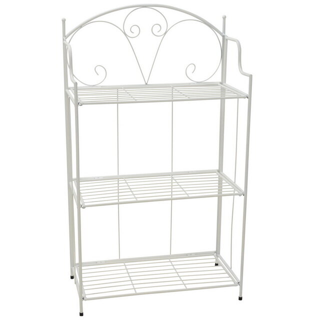 фото Koopman Металлический стеллаж для цветов Adelia 100*58 см белый 138000290