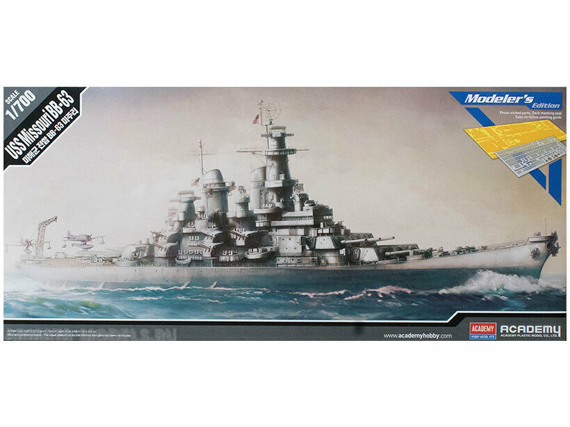 14223 Academy Американский линкор USS Missouri BB-63 Modeler's Edition (1:700)