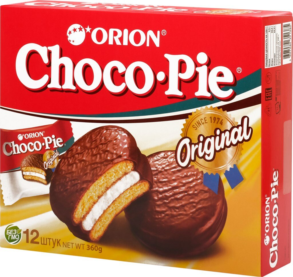 Печенье ORION Choco Pie Original, 8 шт по 360 г - фотография № 4