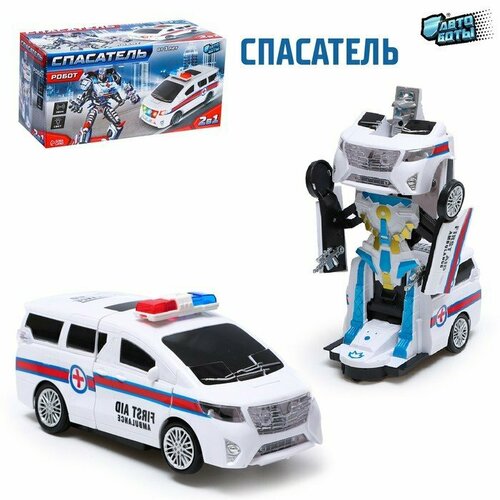 Робот «Спасатель», трансформируется, световые и звуковые эффекты (комплект из 3 шт)