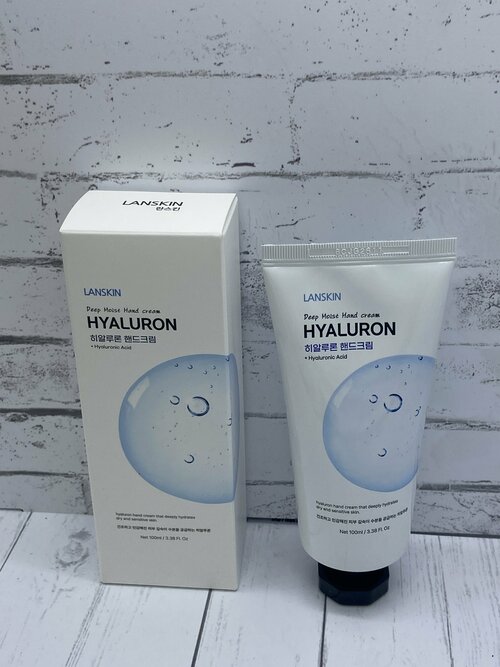 LanSkin Deep Moist Hyaluron Hand Cream Глубоко увлажняющий крем для рук с гиалуроновой кислотой 100 мл