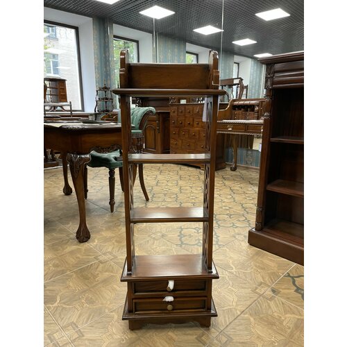 Этажерка PWN 04 Индонезия из массива красного дерева 108х35х17см