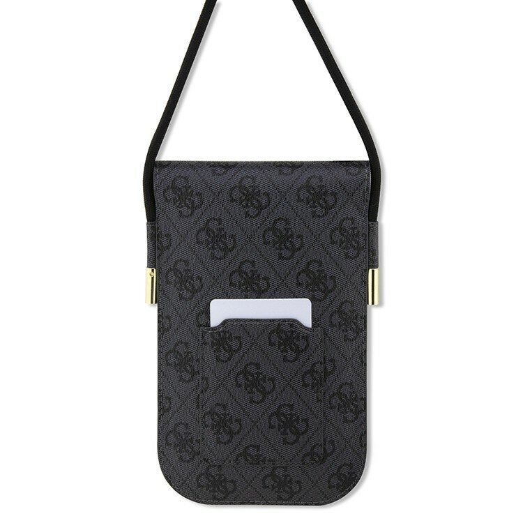 Guess для смартфонов сумка Wallet Phone Bag 4G Script metal logo with Cord Black