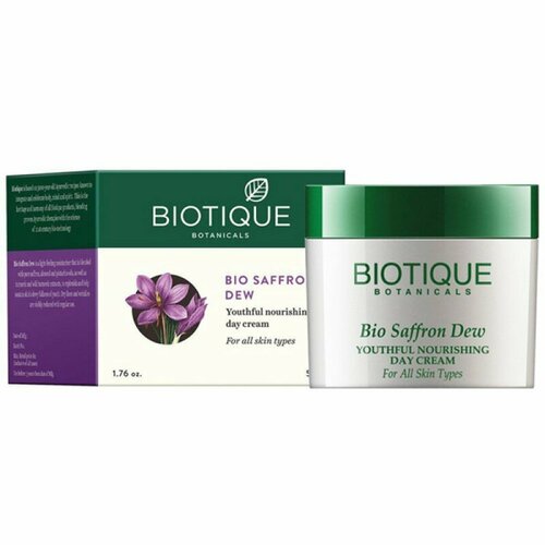 Крем дневной Питательный Биотик (Youthful Nourishing cream Biotique), 50 грамм фруктовая маска для лица против пигментации марки биотик white face pack biotique 50 грамм