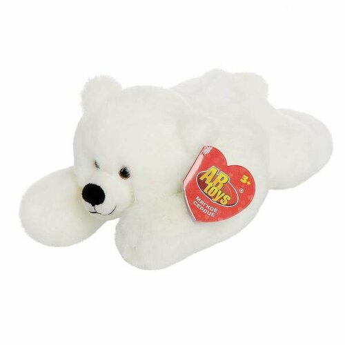 Мягкая игрушка Abtoys Мишка полярный, 29см мягкая игрушка abtoys медведь белый полярный 15 см белый