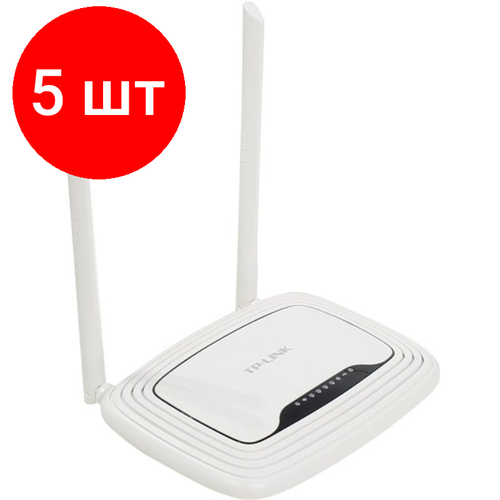 Комплект 5 штук, Маршрутизатор TP-LINK TL-WR842N комплект 5 штук маршрутизатор tp link tl mr3020 n300 3g 4g портативный