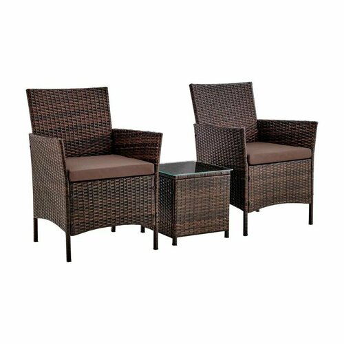 Набор садовой мебели Patioli Киото Дуэт из искусственного ротанга цвет шоколад