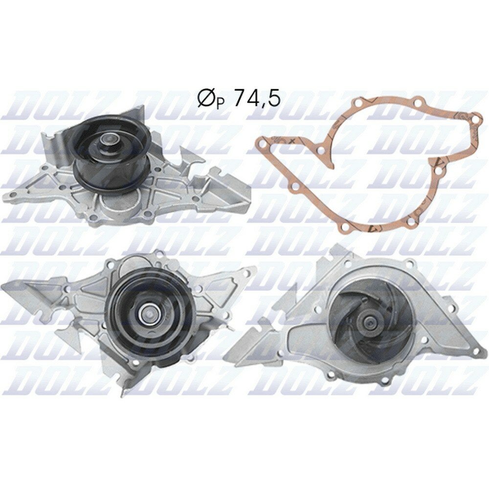 Помпа, водяной насос audi a6/allroad 2.7t 99-05 dolz a-195