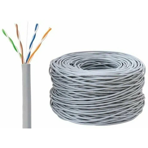 Кабель витая пара Suprlan Standard u/utp cat5e 4pr awg24 cu pvc indoor.(серый) (30м)