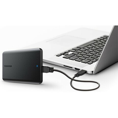 Внешние HDD и SSD/ Portable HDD 2TB Toshiba Canvio Basics 2022 (Black), USB 3.2 Gen1, 109x78x14mm, 149g /12 мес./ HDTB520EK3AA — фото 8