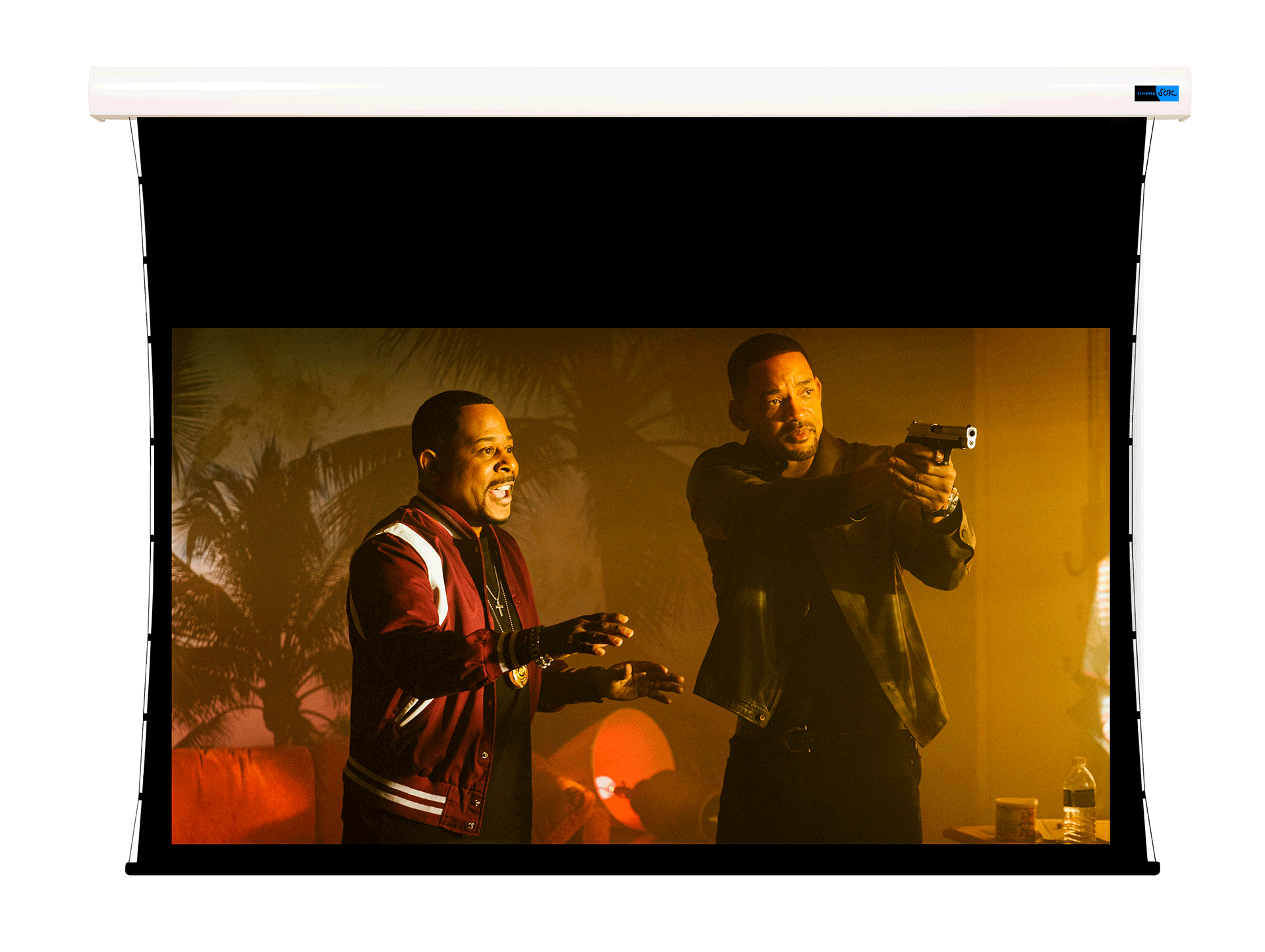 Экран для проектора S'OK SCPSMT-298x168FG-ED60  135 " 16:9 настенно-потолочный, моторизованный с боковым натяжением, белый, ED60 см