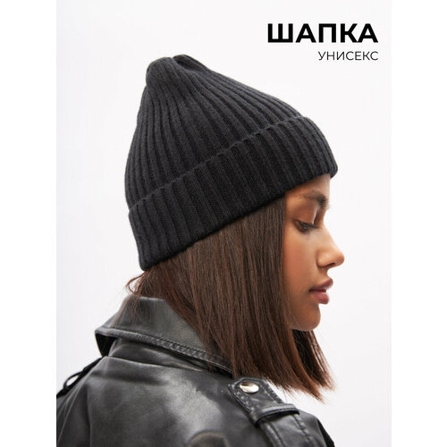 фото Шапка бини , размер 44/54, черный вика карлова