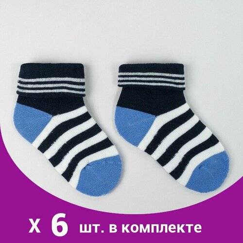 Носки размер 32/34, синий махровые детские носки сартэкс размер 20 22 32 34 комплект 2 шт синий серый