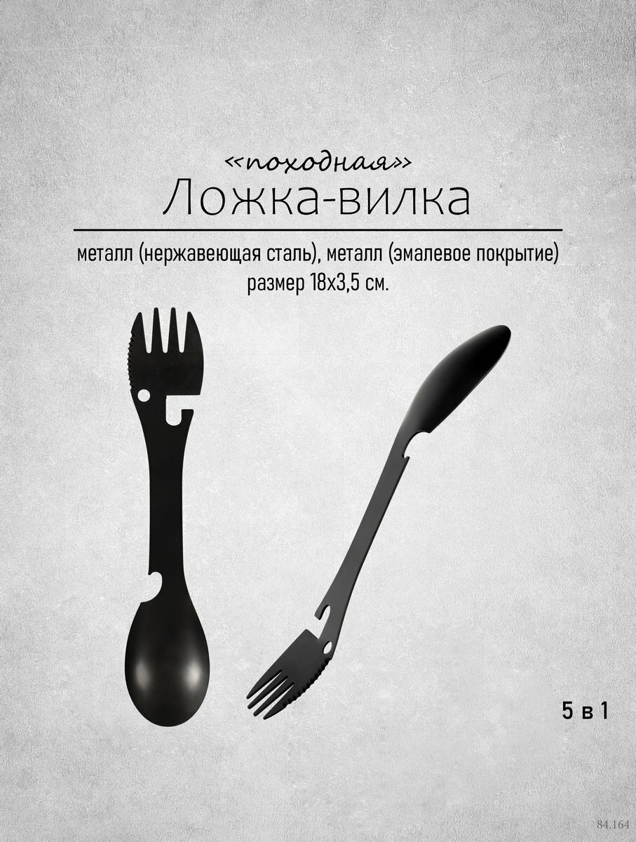 Мультитул ложка-вилка 5 функций