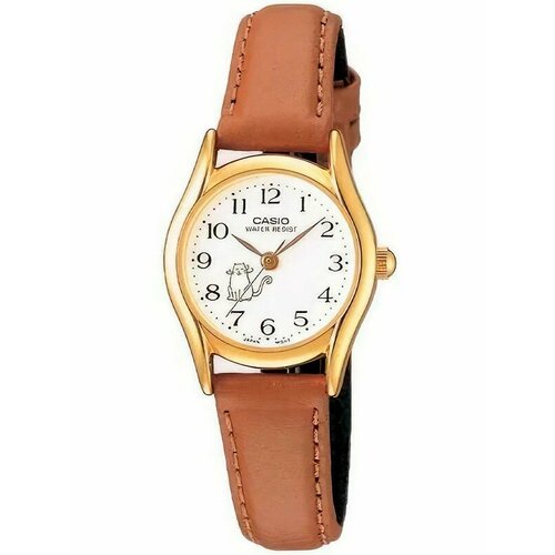 Наручные часы CASIO, коричневый, золотой
