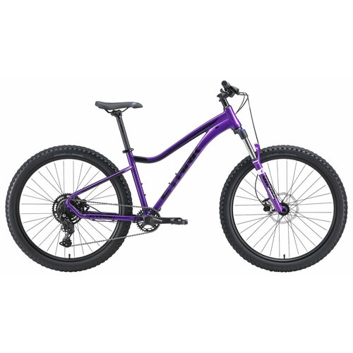 Горный велосипед Stark Tactic 27.4+ HD (2024) 18 Фиолетово-черный (165-174 см) горный велосипед stark hunter 27 2 hd 2024 18 оранжево черный 165 174 см