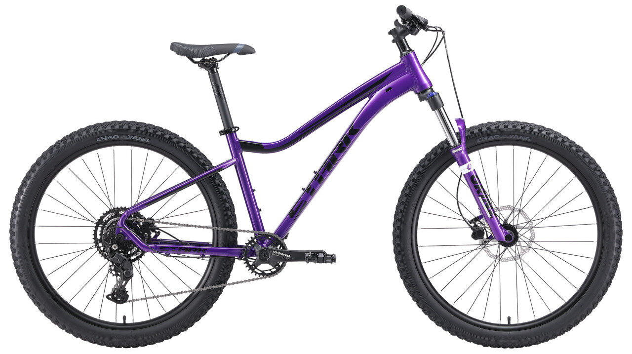 Горный велосипед Stark Tactic 27.4+ HD (2024) 20" Фиолетово-черный (175-184 см)