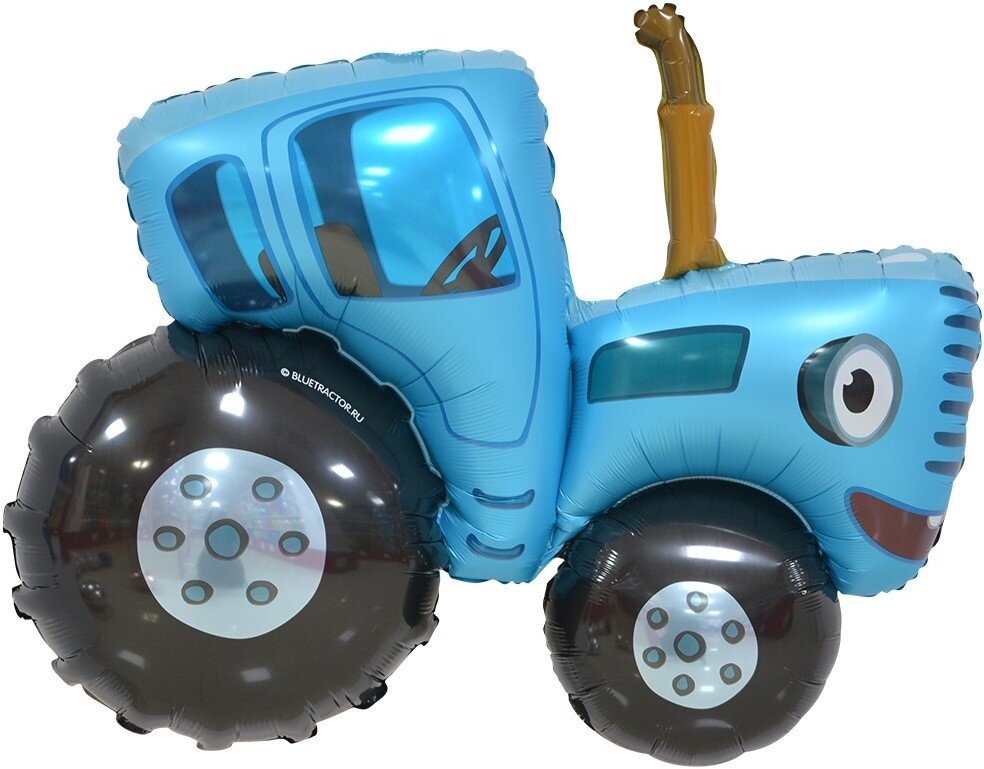 Шар (42'/107 см) Фигура, Синий трактор, 1 шт. в уп.