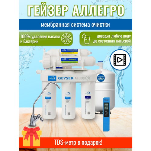 Фильтр гейзер Аллегро + подарок TDS Metr