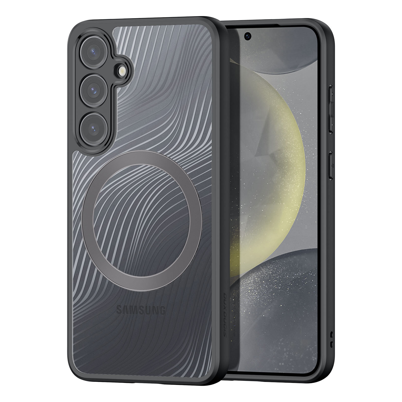Чехол-накладка Dux Ducis для Samsung S24, Aimo Mag series, Black