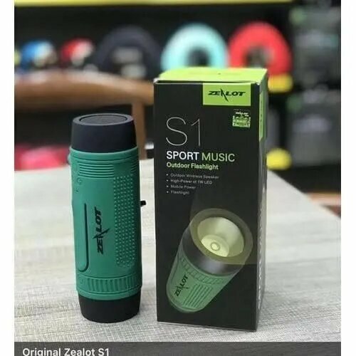 Водонепроницаемая колонка с фонариком креплением на велосипед и PowerBank - ZEALOT S1 270000₽