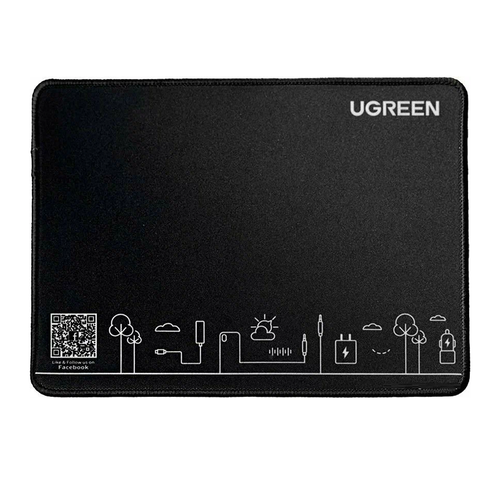 Коврик для компьютерной мыши UGREEN CY016 SMALL 26х205 см тканьрезиновая основа чёрный 599₽