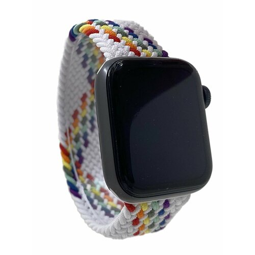 Нейлоновый ремешок для Apple Watch 1-9 / SE (38/40/41 мм), без застежки, разноцветный, размер S