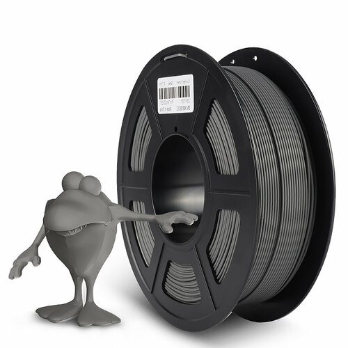 Филамент NVPRINT PLA Matte Grey для 3D печати диаметр 175мм длина 330 метров масса 1 кг 2416₽