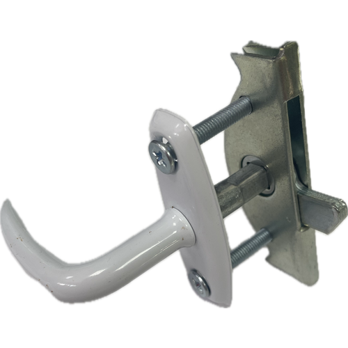 Ручка для теплиц с крепежом и замком белая 399₽