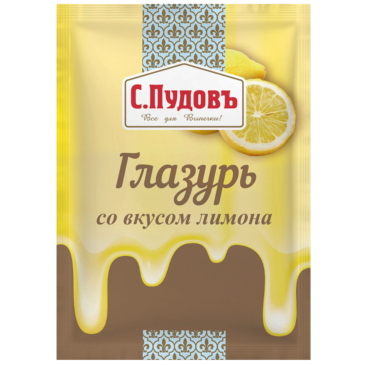 Сахарная глазурь С. Пудовъ Со вкусом лимона 100 г