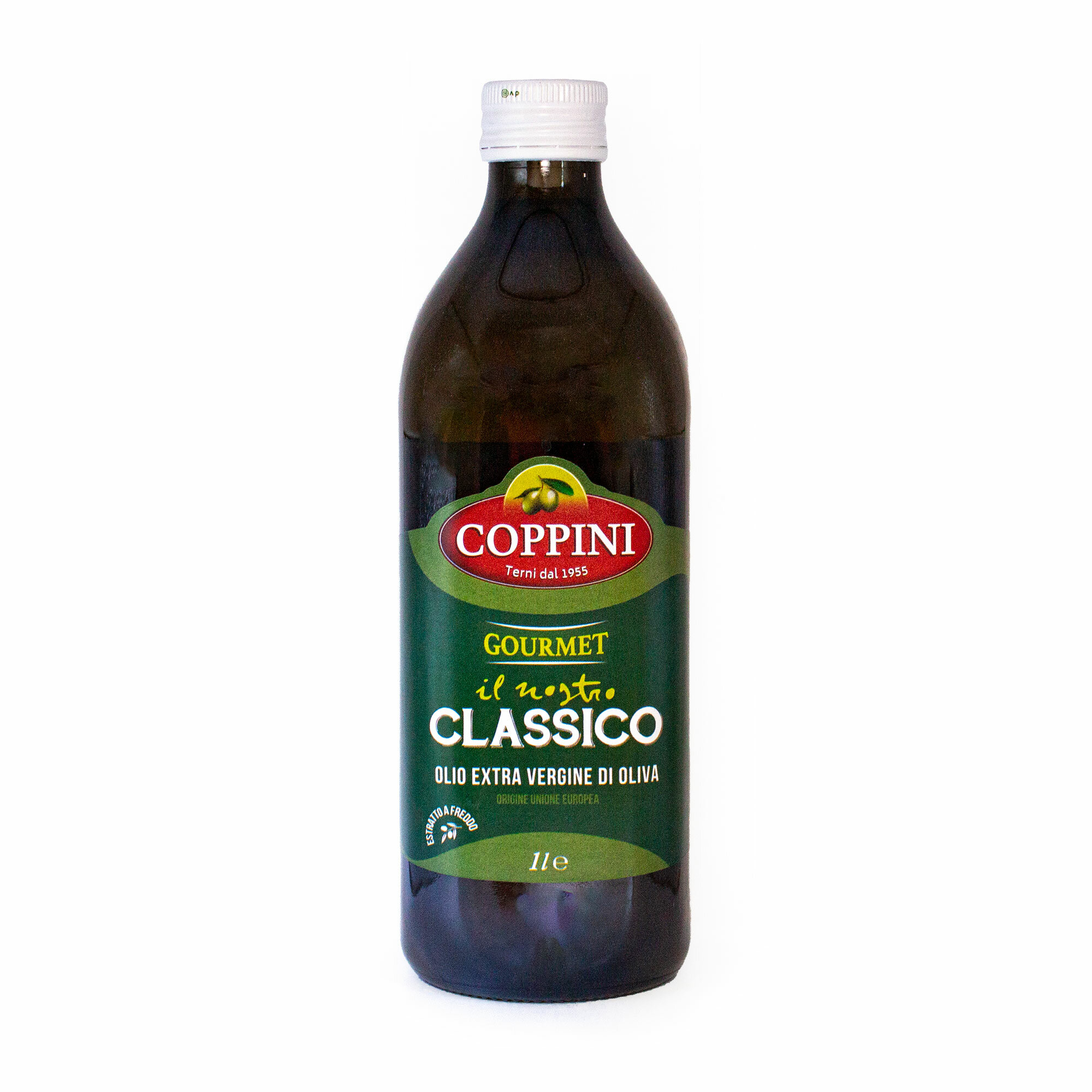 Масло оливковое первого холодного отжима CLASSICO, COPPINI, 1 л (ст/бут)