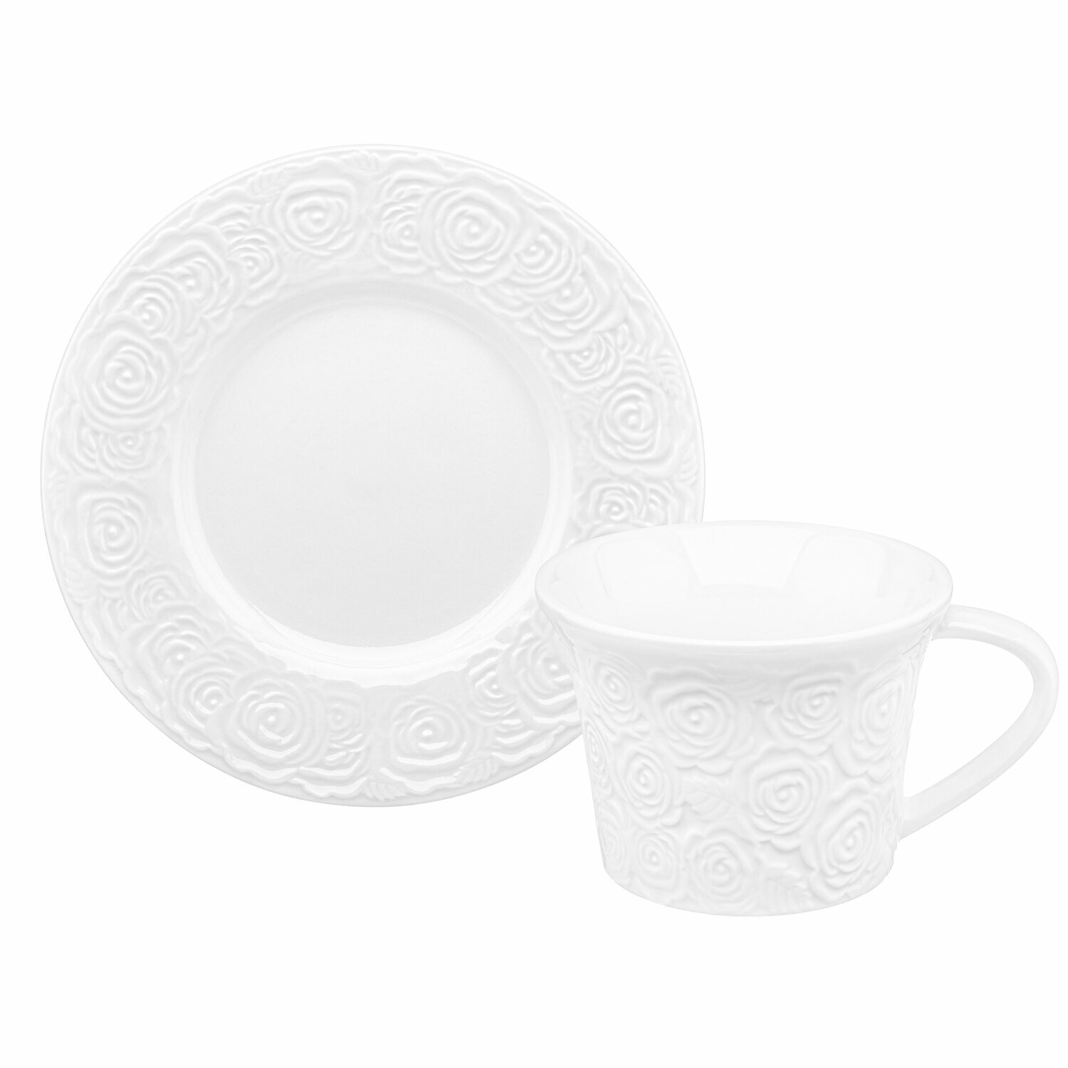 фото Чайная пара / чашка с блюдцем / кружка для чая, кофе 220 мл Elan Gallery Розы