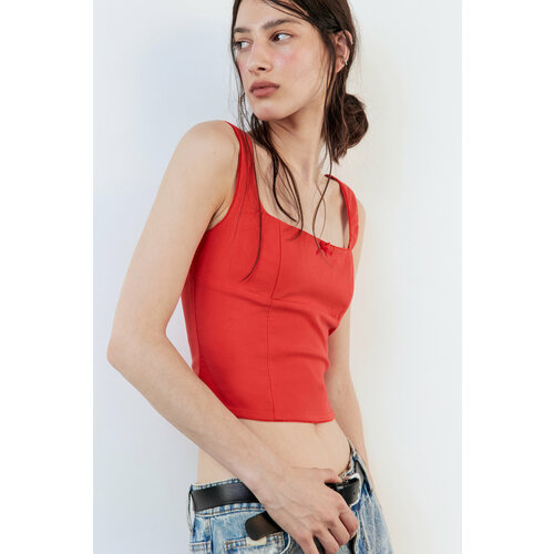 фото Блуза befree basic, размер m, красный