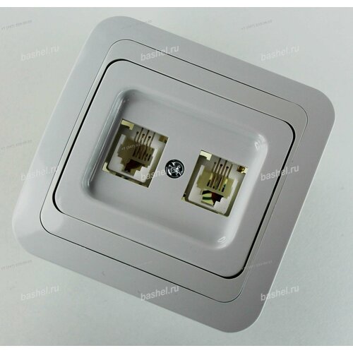 Розетка Makel RJ11 двойная бел электротовар 494₽