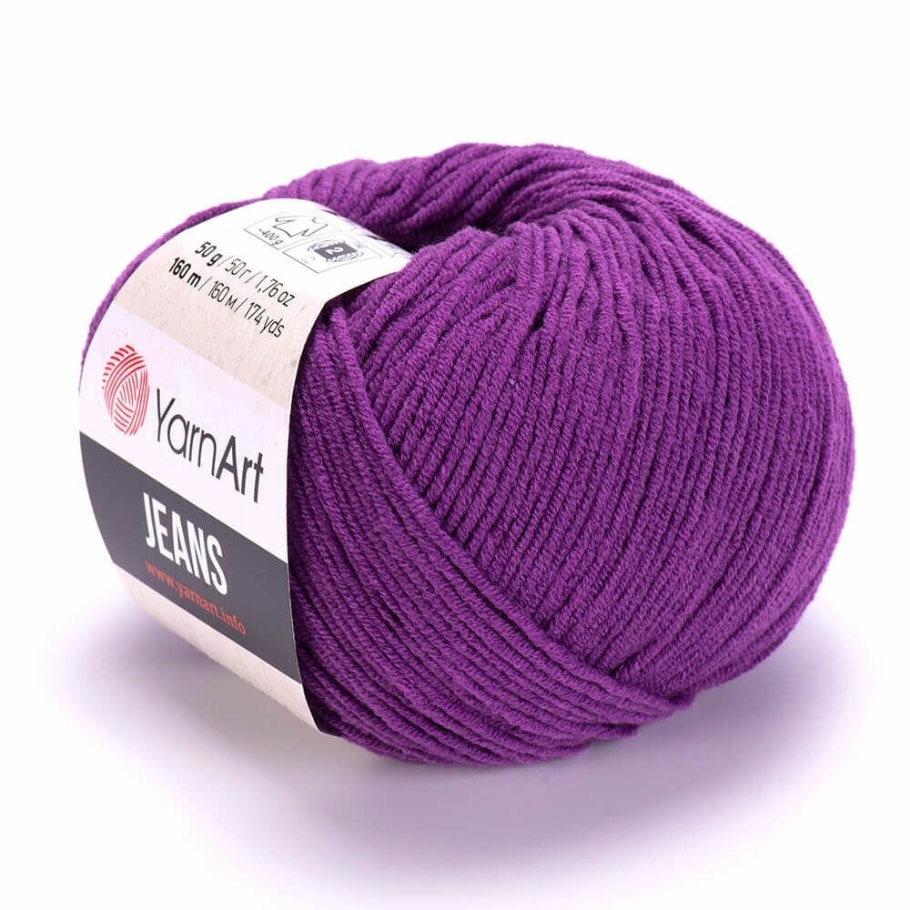 Пряжа Джинс (Jeans Yarnart) упаковка 10 мотков 50 г. 160 м. 55% хлопок 45% полиакрил цвет 50 фиолетовый