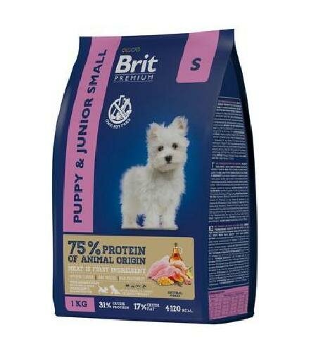 Brit ВВА Сухой корм премиум класса с курицей для щенков и молодых собак мелких пород 5049875 1 000 кг 58144  2 шт 