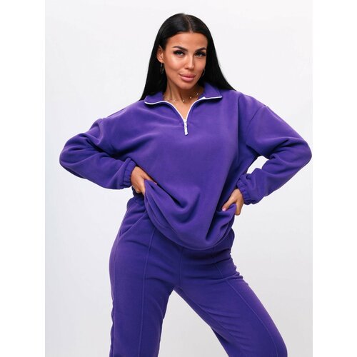 фото Костюм спортивный nila, размер 5xl-6xl, фиолетовый